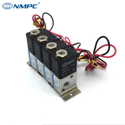 3 series 3V1-06 3 Way Manifold Valve 3 Way 2 Position Air Compressor Open Frame Pneumatic Solenoid Valve