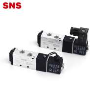 SNS 4V110-06 5/2 pneumatic port single coil internal pilot type electric solenoid valve with plug/wire