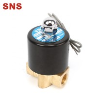 SNS 2W040-10  G3/8 inch Brass water solenoid valve with 24v 110v 220v 380v